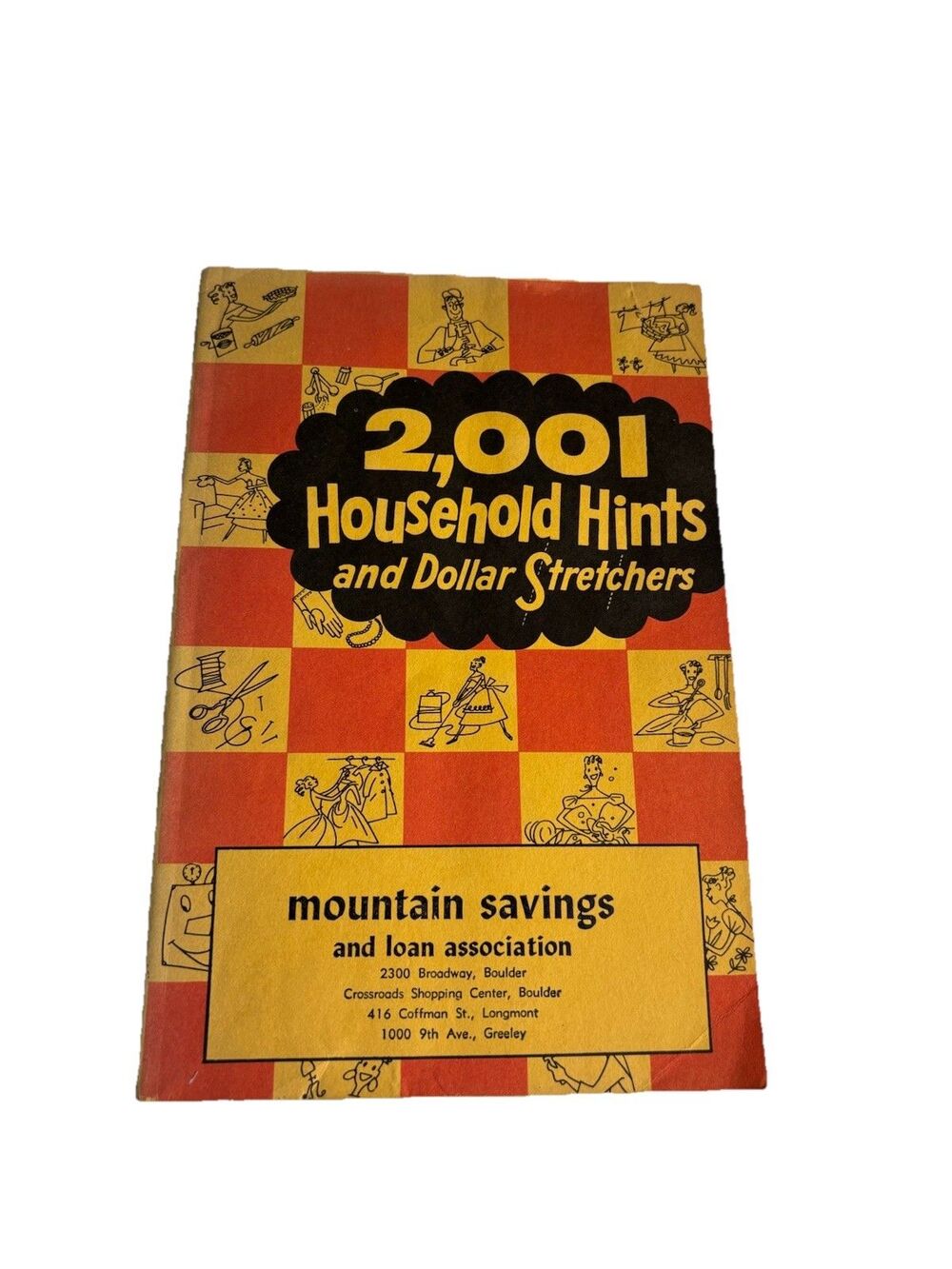 2001 Household Hints And Dollar Stretchers Vintage 1957 Paperback Book Colorado